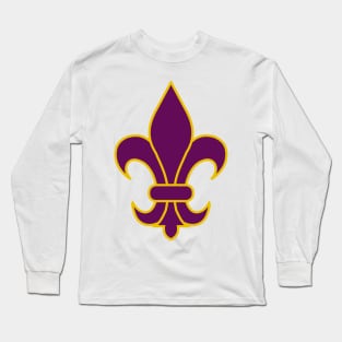 Fleur de lis (purple) Long Sleeve T-Shirt